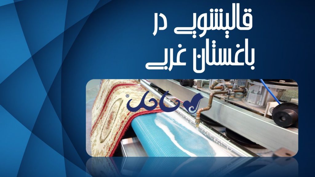 قالیشویی در باغستان غربی کرج